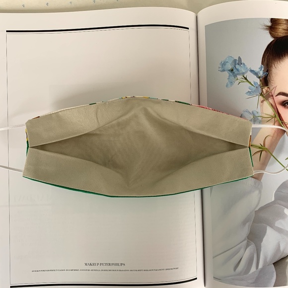 Silk Face Mask Non-Surgical Designer Vintage Scarf - Picture 2 of 6